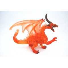 Figura Gran Dragón de fuego translúcido (Plastoy)
