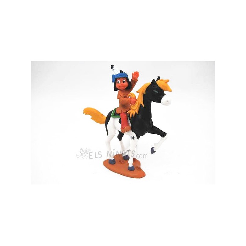 Figura Yakari con Pequño Trueno Figura Yakari con Pequño Trueno