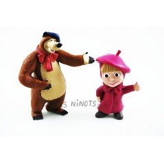 Pack figuras Masha y el Oso pintores
