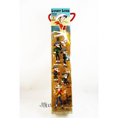Colección figuras Lucky Luke tubo