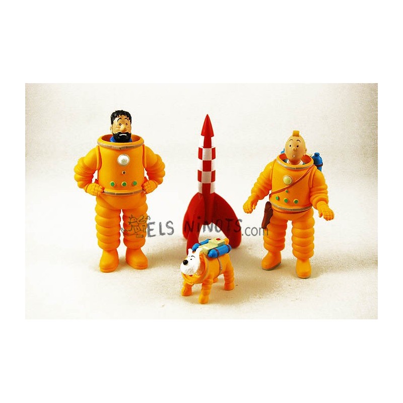 Collection figurines Tintin Lune