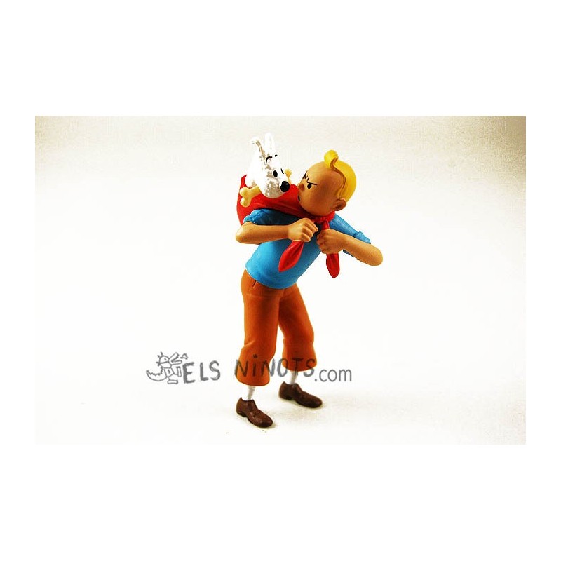 Figura Tintín llevando a Milú