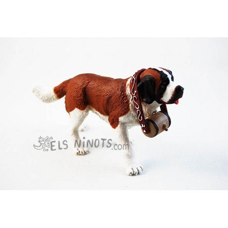 Figurine chien Saint Bernard Papo