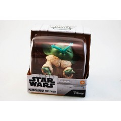 Figurine Baby Child Yoda série The Mandalorian avec grenouille