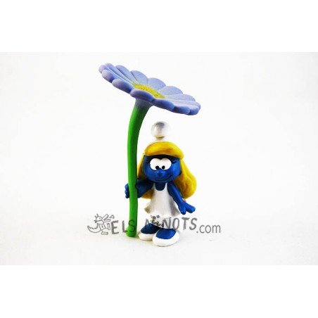 Figura Barrufeta amb flor