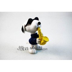 Figurine Snoopy au saxophone