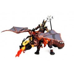 Figura guerrero Triple hacha y dragón de las Tinieblas