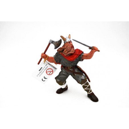 Figurine Chef Viking rouge