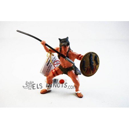 Figurine Indienne peau de Loup (papo)