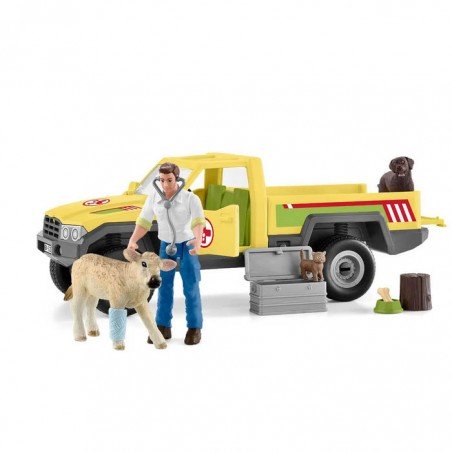 Visita del veterinario en la granja