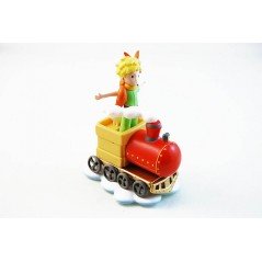 Figurine le Petit Prince et ses amis dans le train