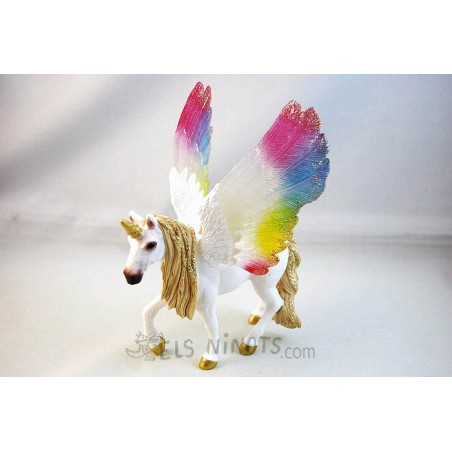 Figura Unicornio Arcoíris Alado