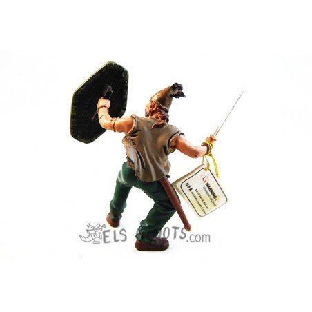 Figurine Gaulois aux nattes