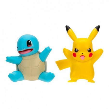 Pack figuras Pikachu y Squirtle
