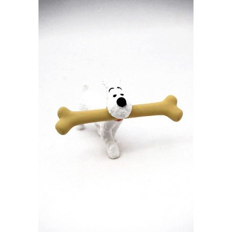 Figura Milú con hueso