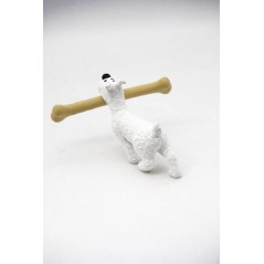 Figura Milú con hueso