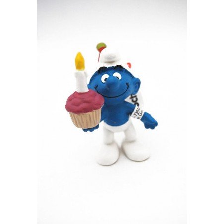 Figura Pitufo Cumpleaños